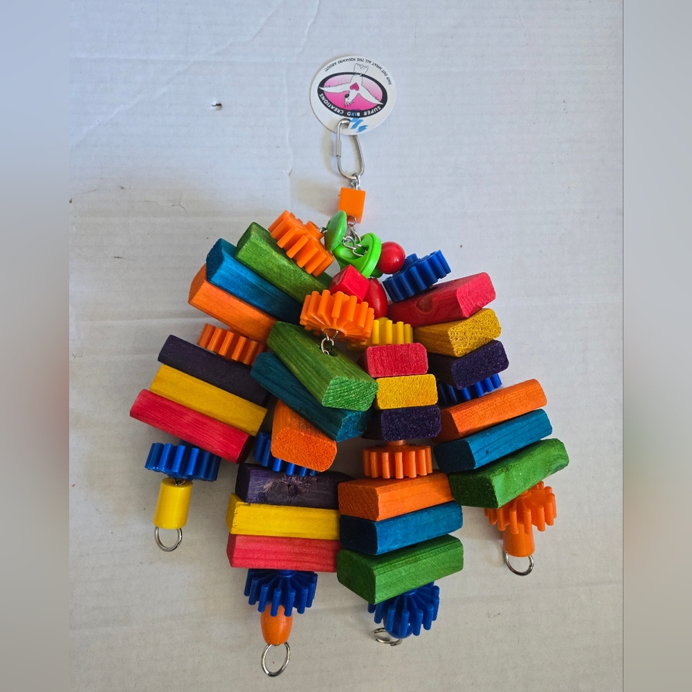 Super Bird Creations 16 by 6-Inch Top of the Heap Bird Toy, Large